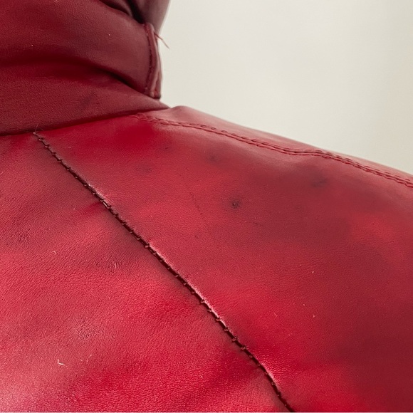 NETO Vintage Red Leather Jacket - Picture 13 of 16